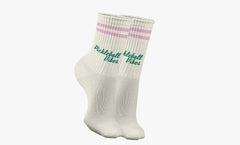 Pink and Green Retro Crew Sock